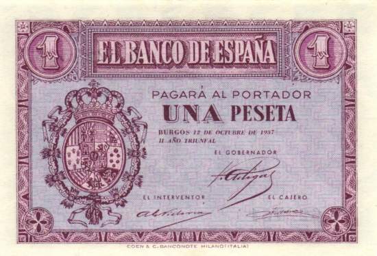 1 Peseta 1937